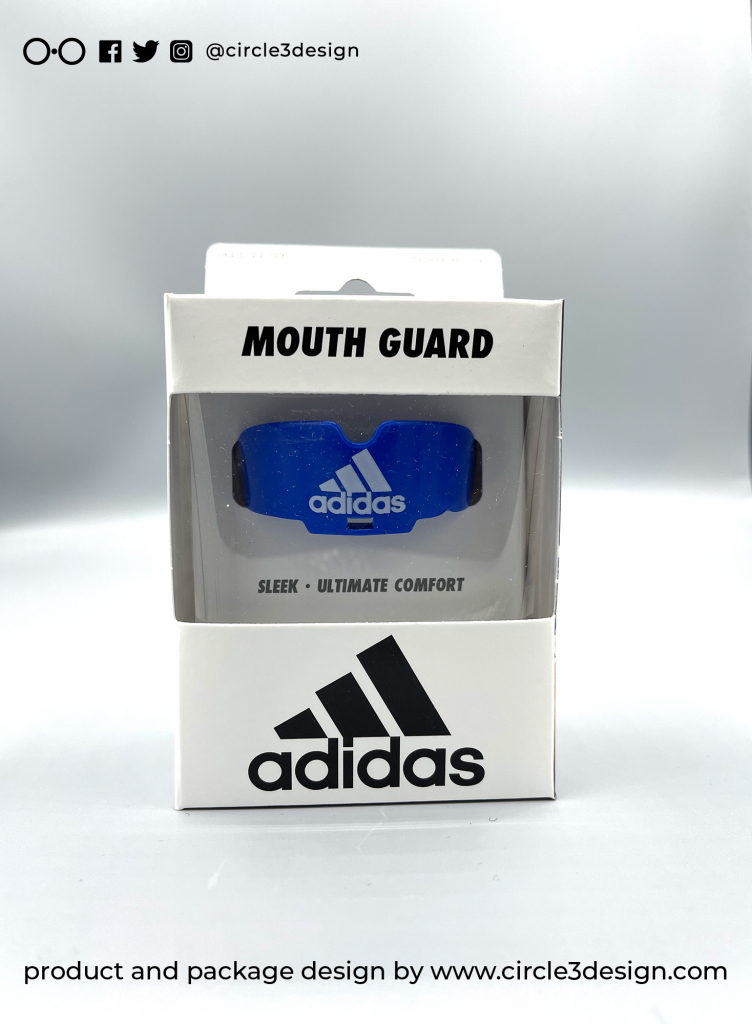 24 Adidas Blue Mouth Guard Front