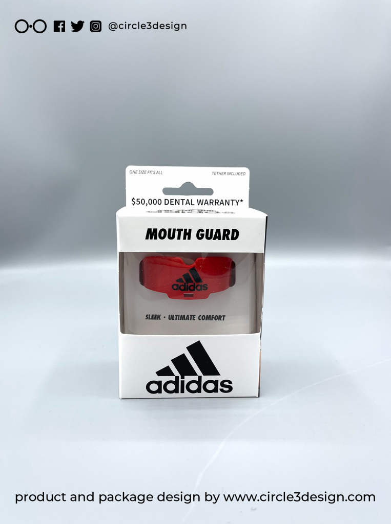 26 Adidas Red Mouth Guard Front