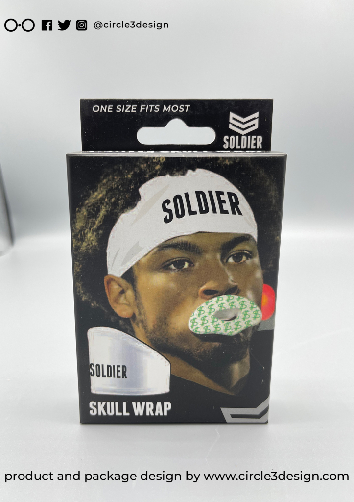 28 Soldier White Skullwrap Front