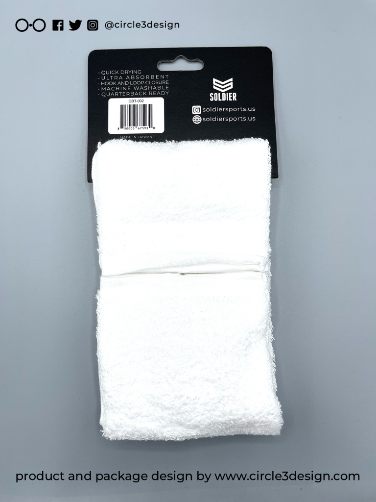 37 Soldier White Towel Back