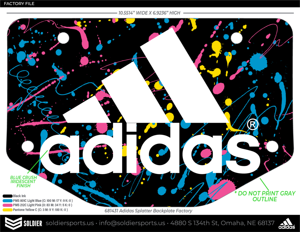 681431 Adidas Splatter Backplate Factory