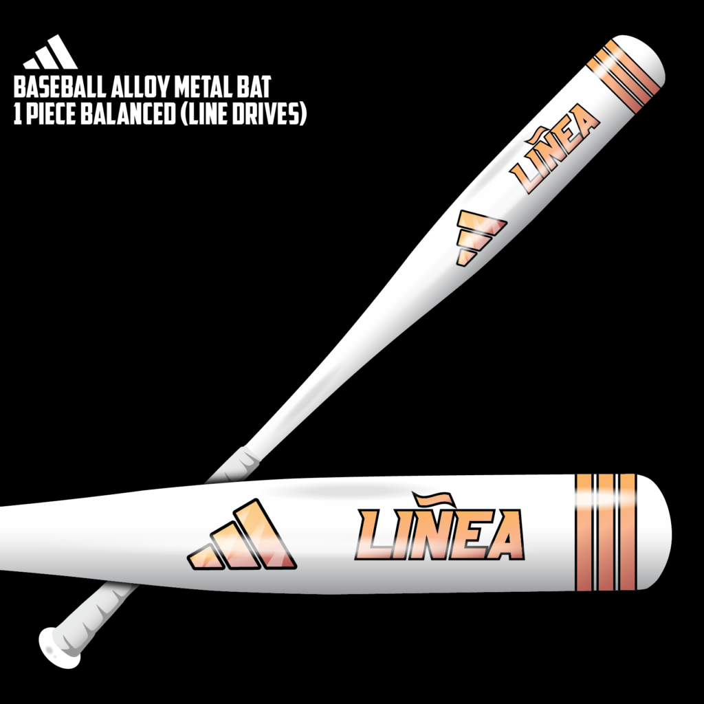 681742 Adidas Metal LINEA Baseball Bat WO